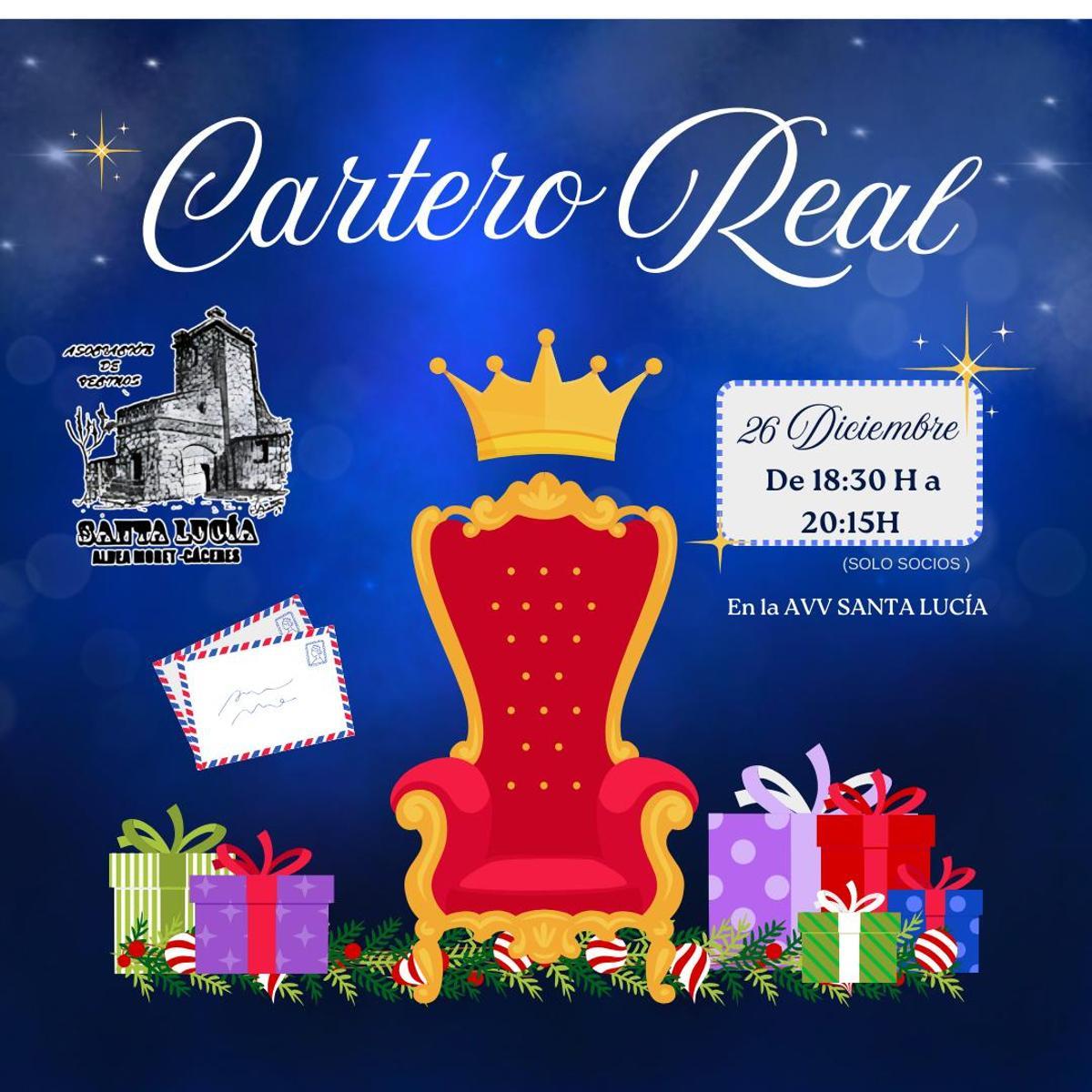 Cartel de la cita en el barrio de Aldea Moret.