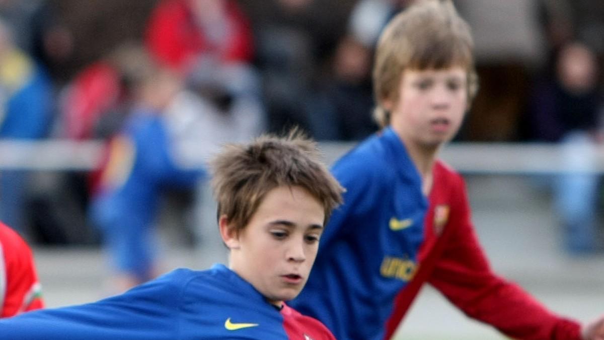 En la cantera del Barça Olmo fue un 'tapado' de manual