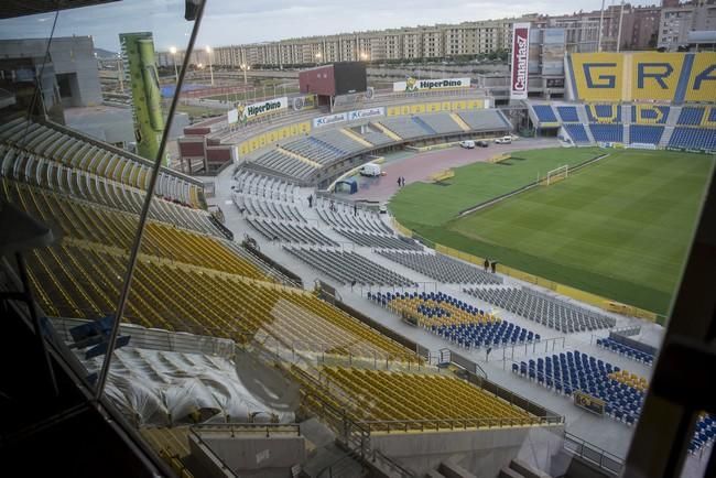 Siguen las obras en el Estadio de Gran Canaria