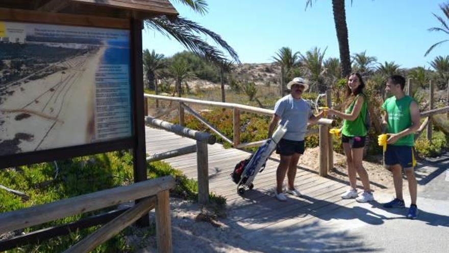 El Voluntariado Ambiental registró casi 40.000 visitas a la pinada de Guardamar