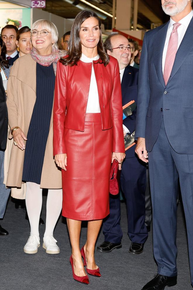 La reina Letizia en la Feria del libro de Frankfurt