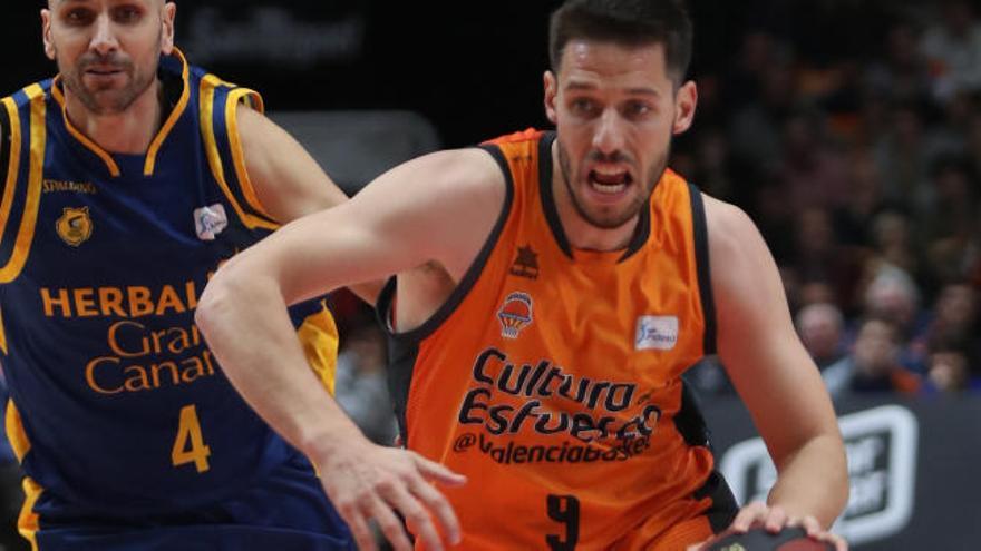 Sam Van Rossom, en el partido ante el Herbalife Gran Canaria