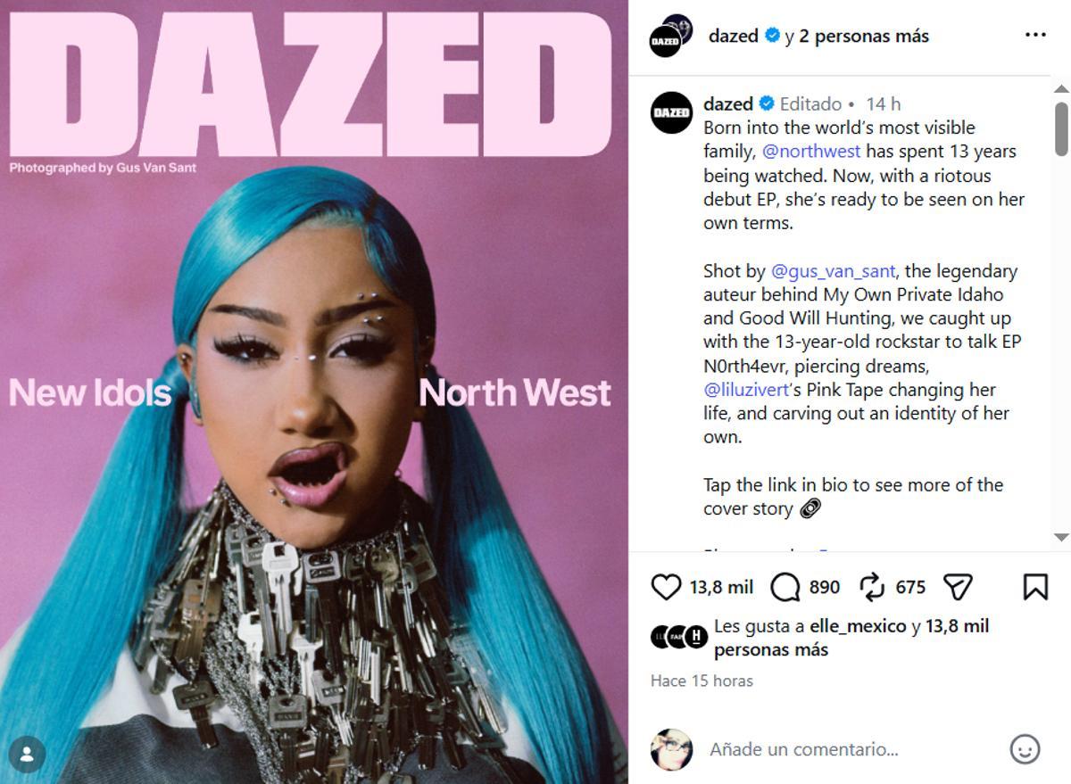 North West, portada de 'Dazed' del número de septiembre de 2026.