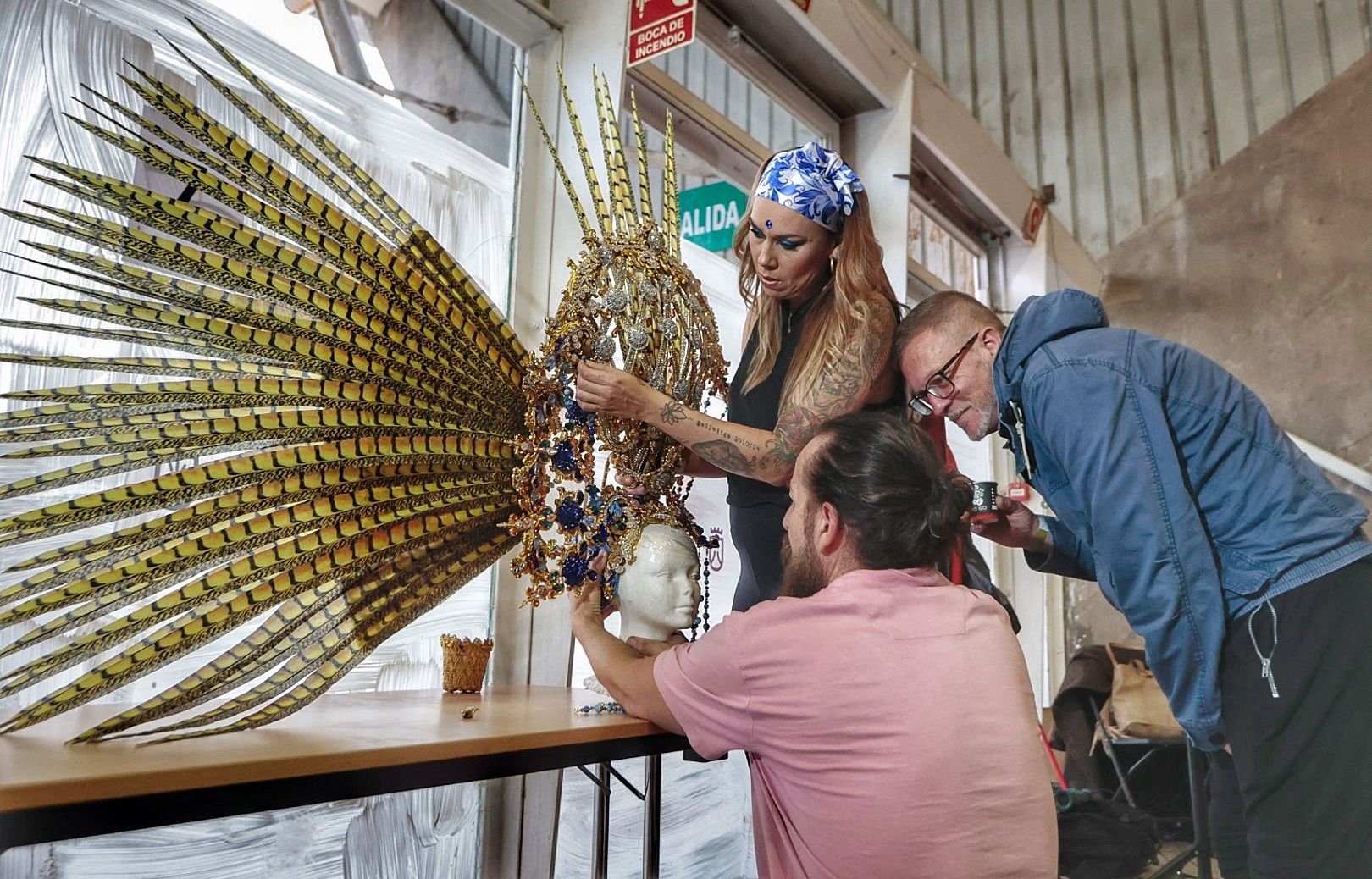 Rueda de prensa de la reina del Carnaval.