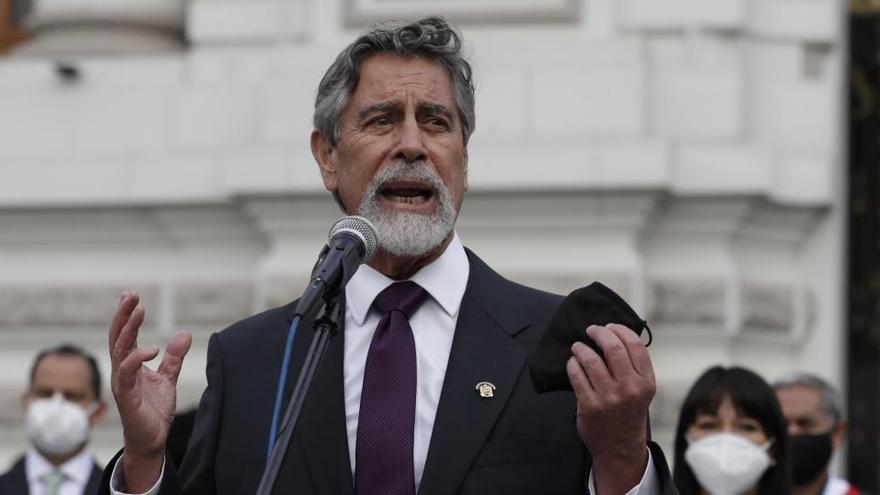 El electo presidente del Congreso de Perú, Francisco Sagasti.