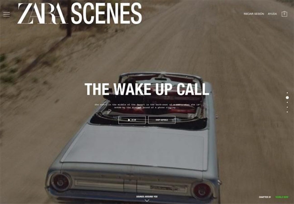 El primer capítulo de Zara Scenes