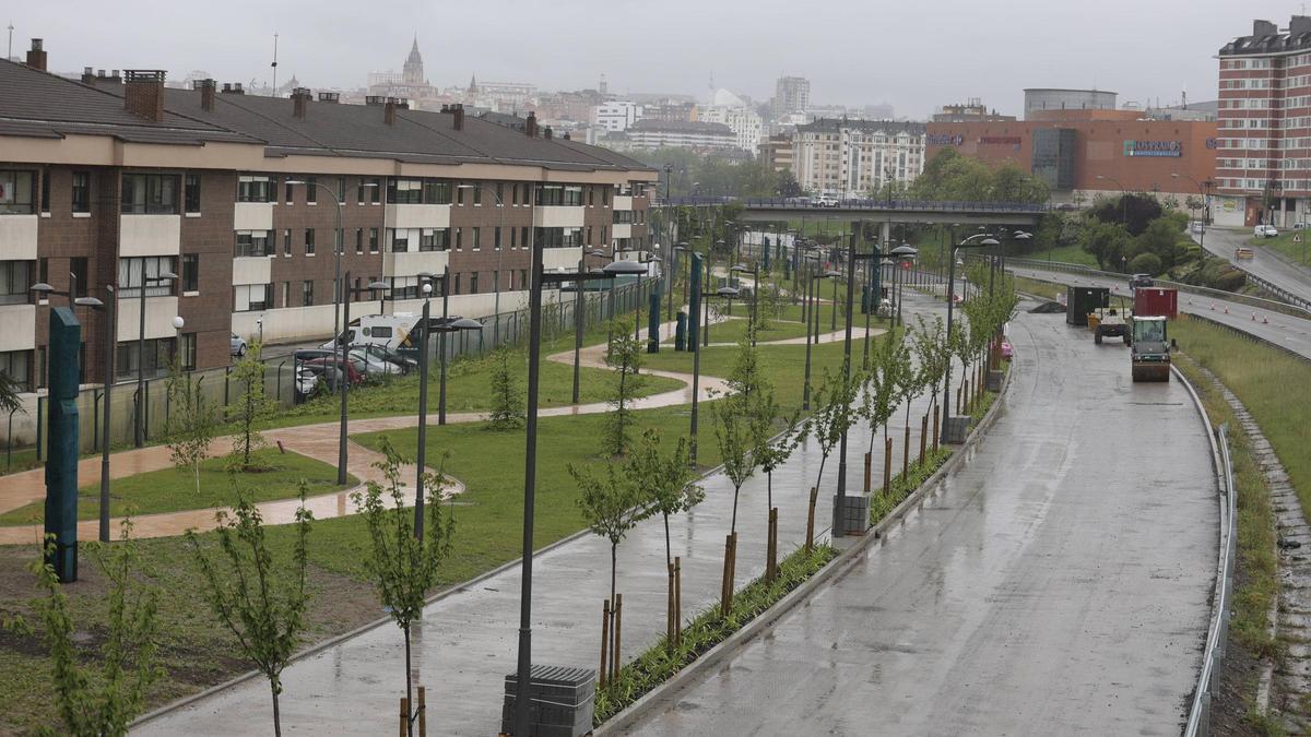 Una senda peatonal de la ciudad