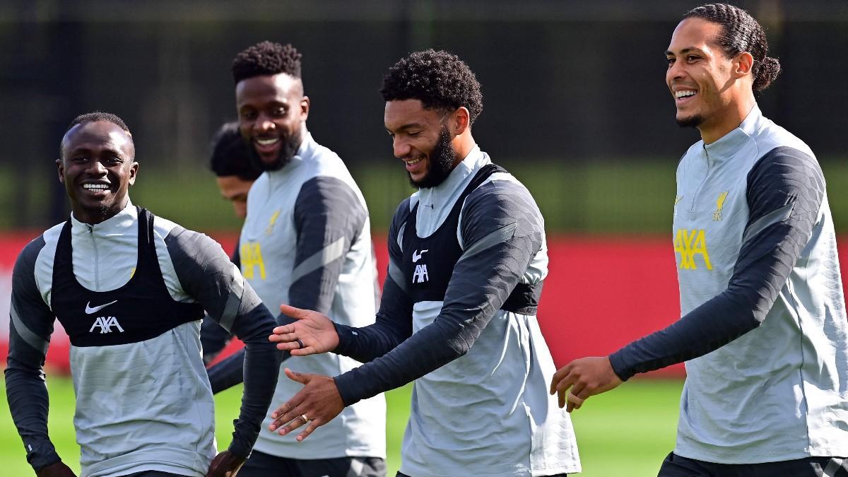 Imagen del último entrenamiento del Liverpool