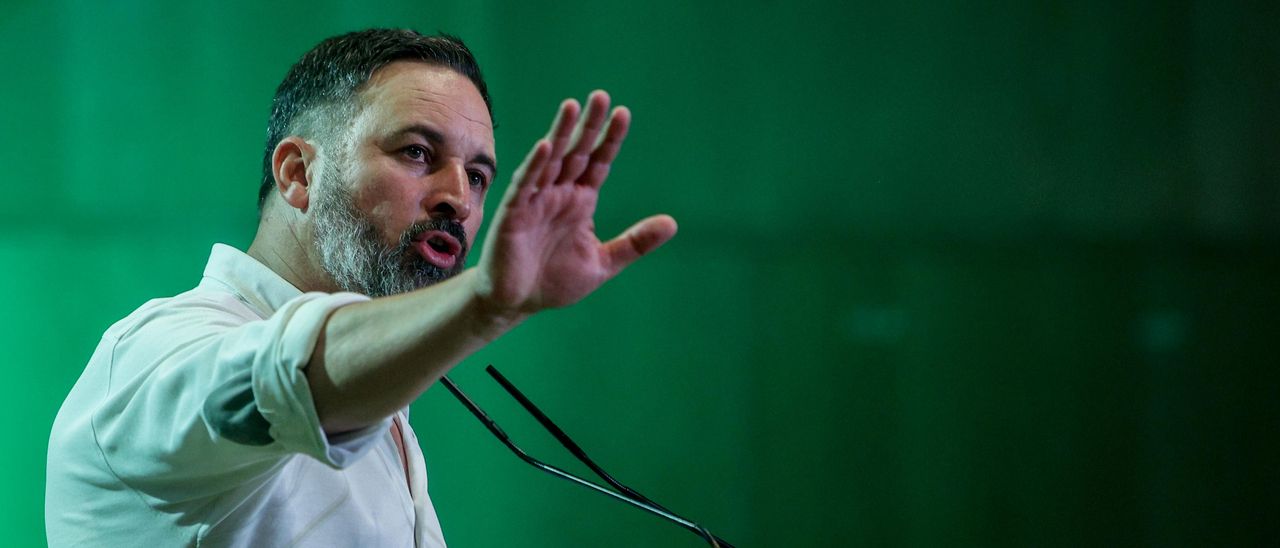 El líder de Vox, Santiago Abascal.
