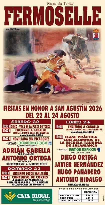 TOROS FIESTAS SAN AGUSTÍN 2026