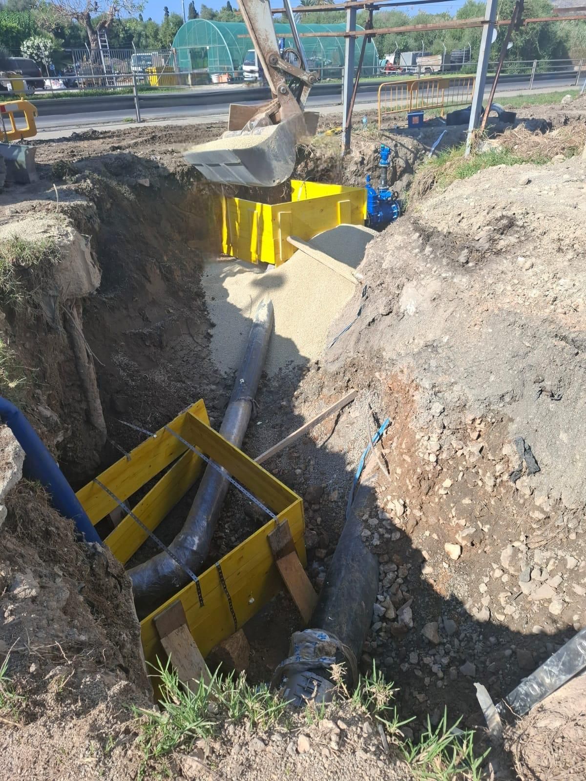 FOTOS | Las obras de la reparación de la avería en Pollença, en imágenes