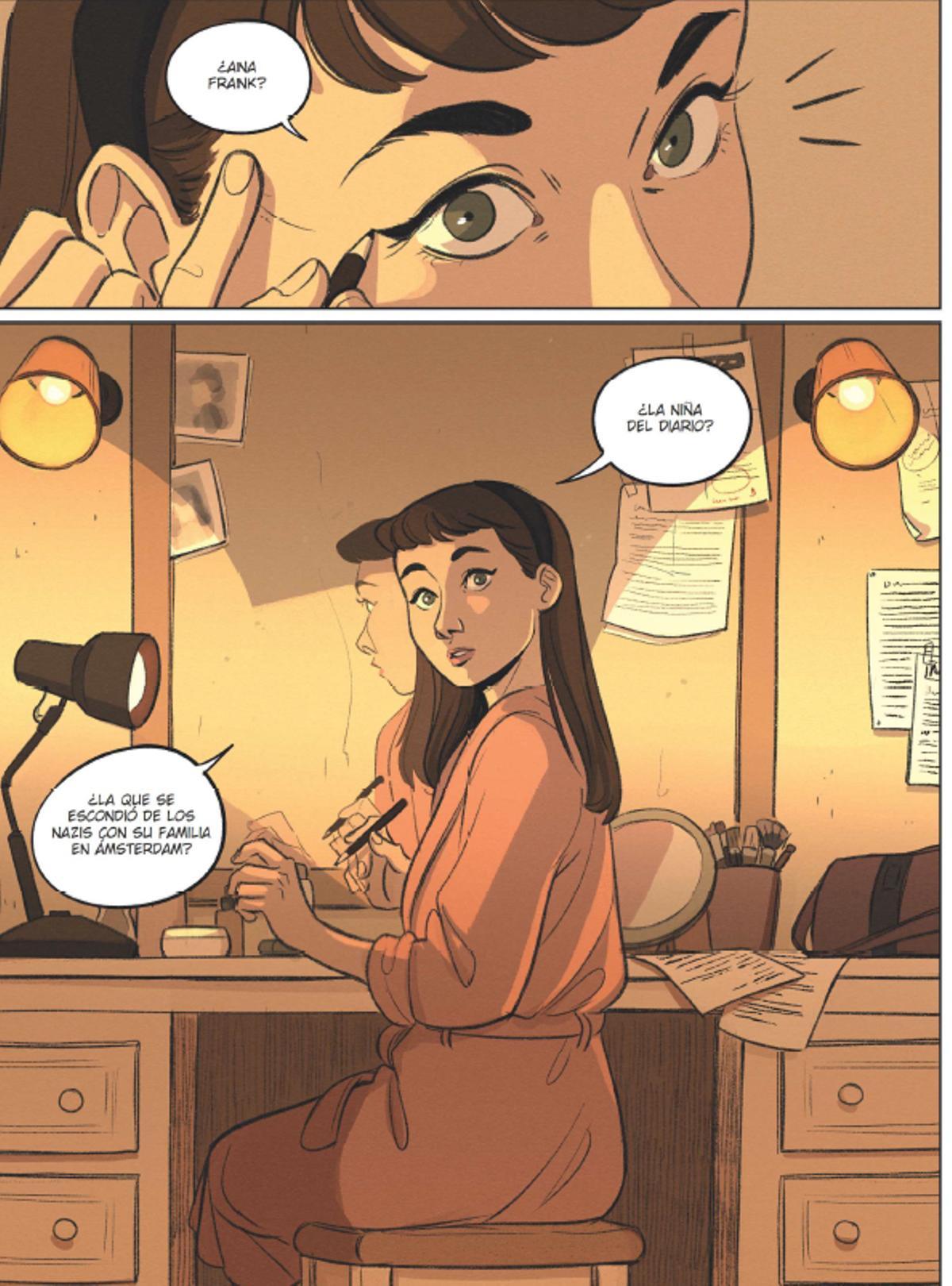 Unas viñetas de 'La guerra de Audrey', el cómic de Salva Rubio y Loreto Aroca.