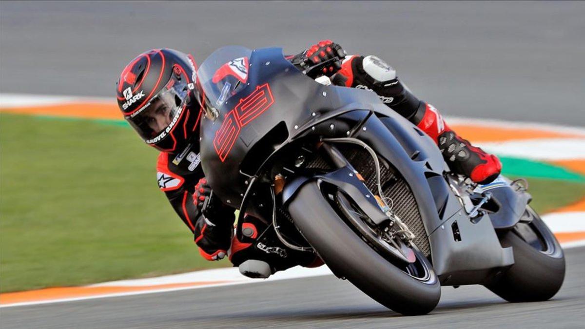 Lorenzo en los test de Valencia