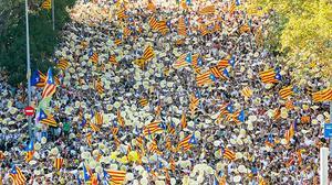 Imatges de la Diada 2016 celebrada a Barcelona.