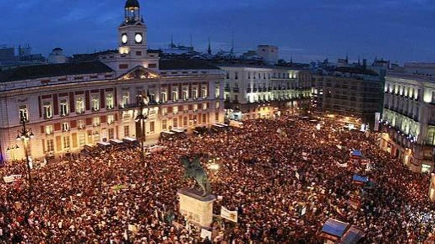 Una manifestación en la Puerta del Sol de Madrid.