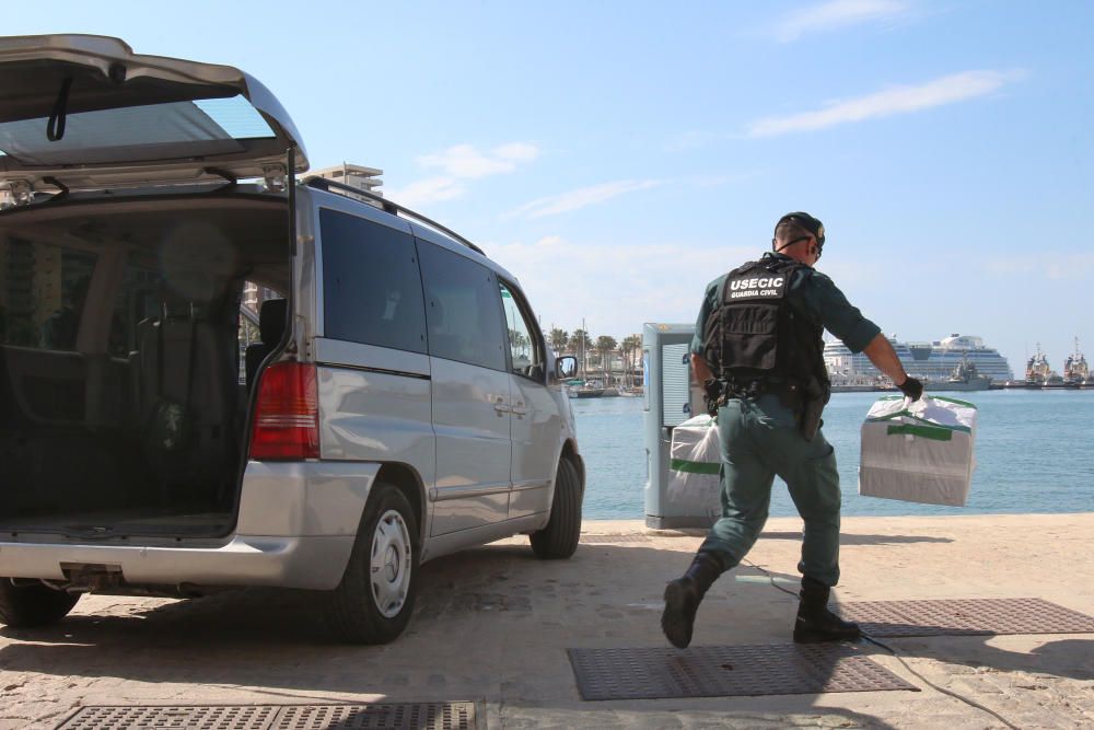 Simulacro en el puerto de Málaga