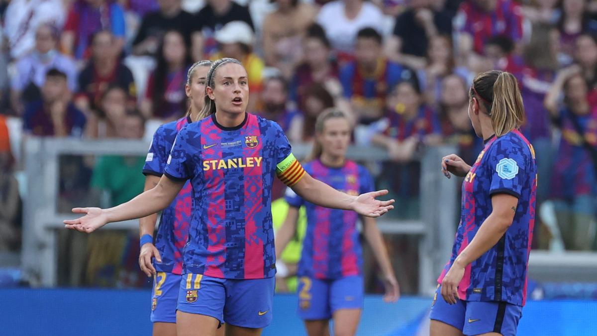 Jugadoras del Barcelona femenino.