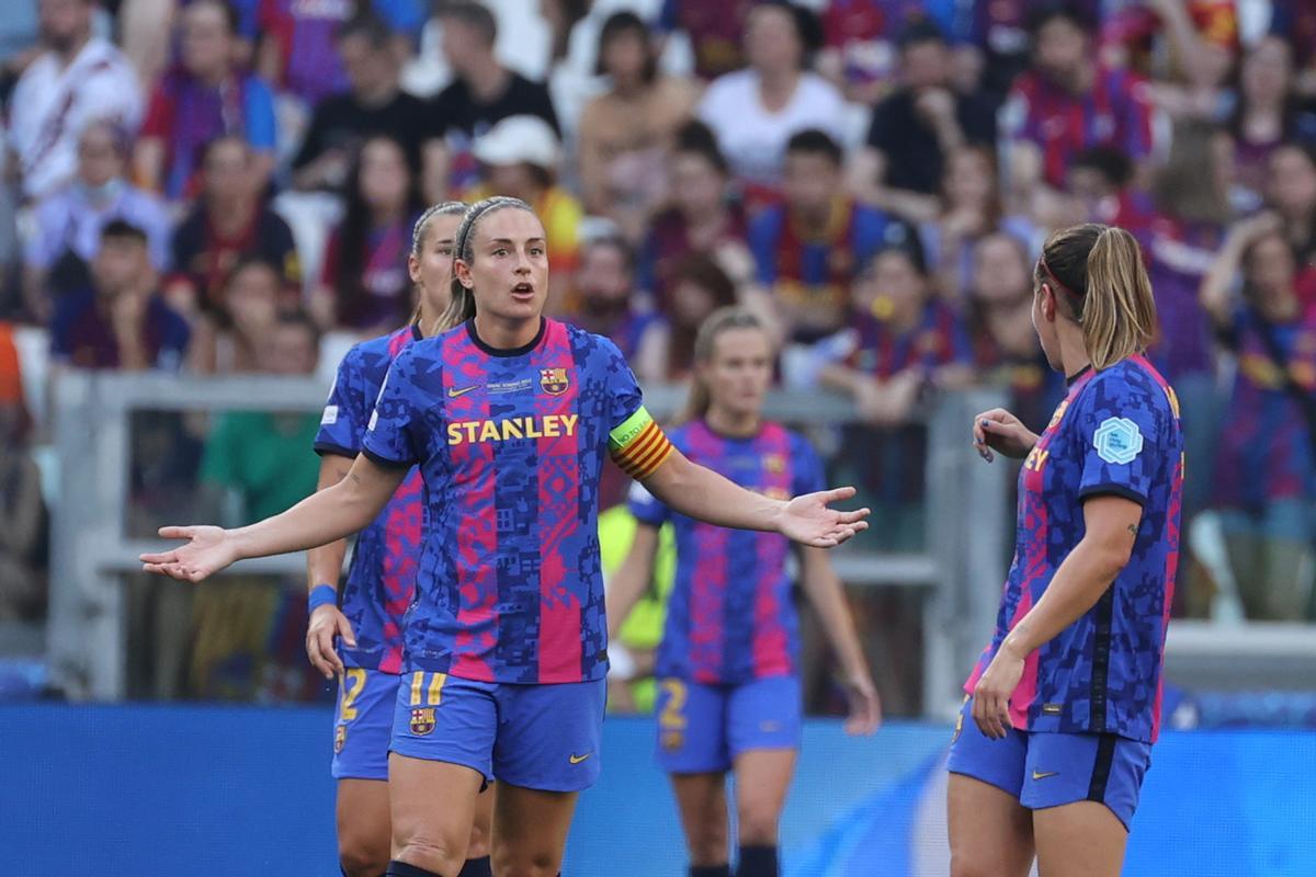 Jugadoras del Barcelona femenino.