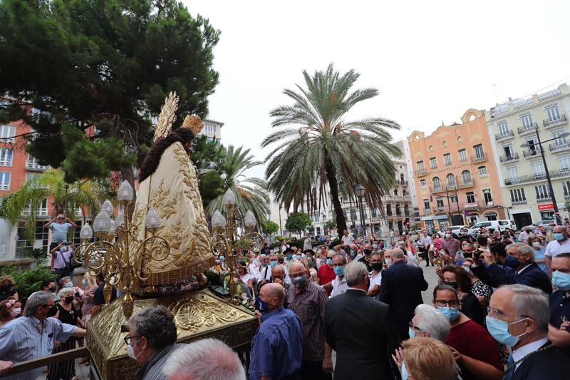 La Virgen vuelve a procesionar con público