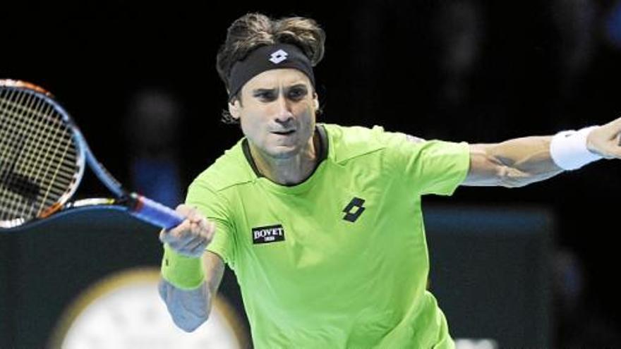 Ferrer en un momento del partido ante el checo Berdych