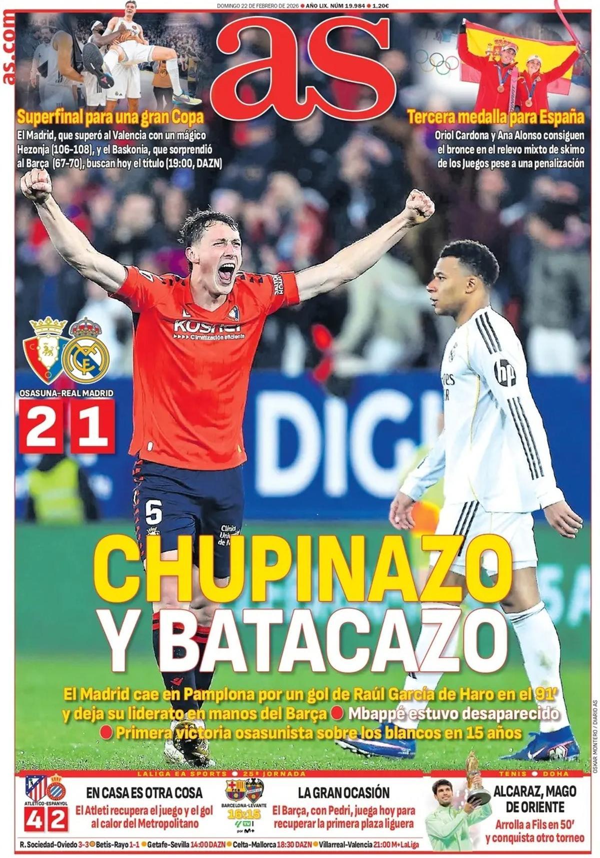 Las portadas de la prensa deportiva de hoy