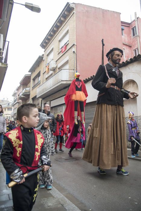 La rua del Carnaval infantil de Sallent