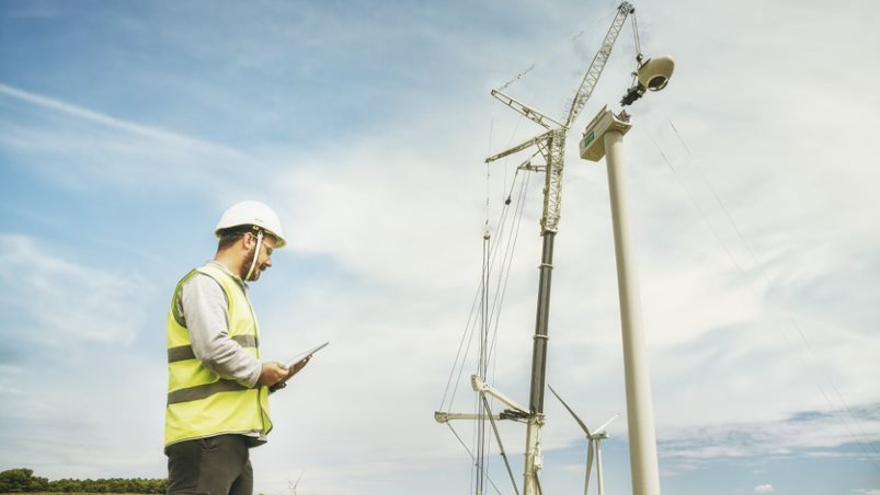 Trabajos de construcción de un parque eólico de Endesa. | ENDESA