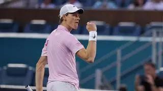 Sinner se sobrepone a la lluvia en Miami y completa el 'Sunshine Double'