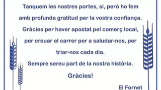 Un centenario horno de Guadassuar baja la persiana por jubilación con un emotivo mensaje