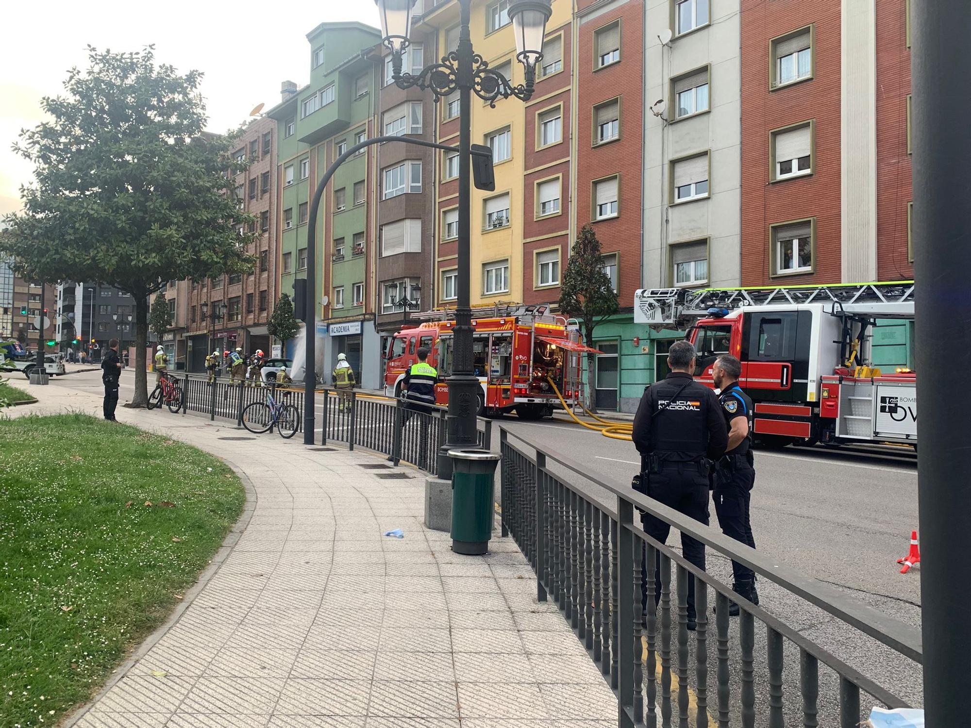Cortan Fuertes Acevedo, en Oviedo, por un escape de gas