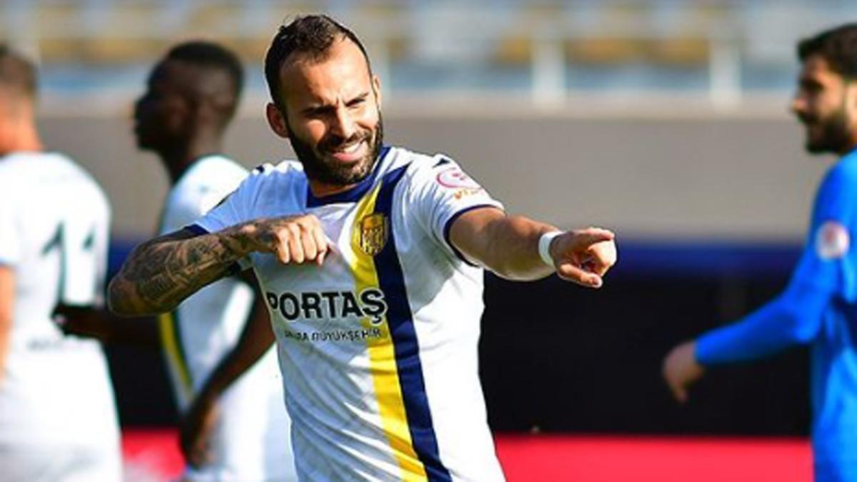 Jesé Rodríguez, celebrando un gol con el Ankaragücü