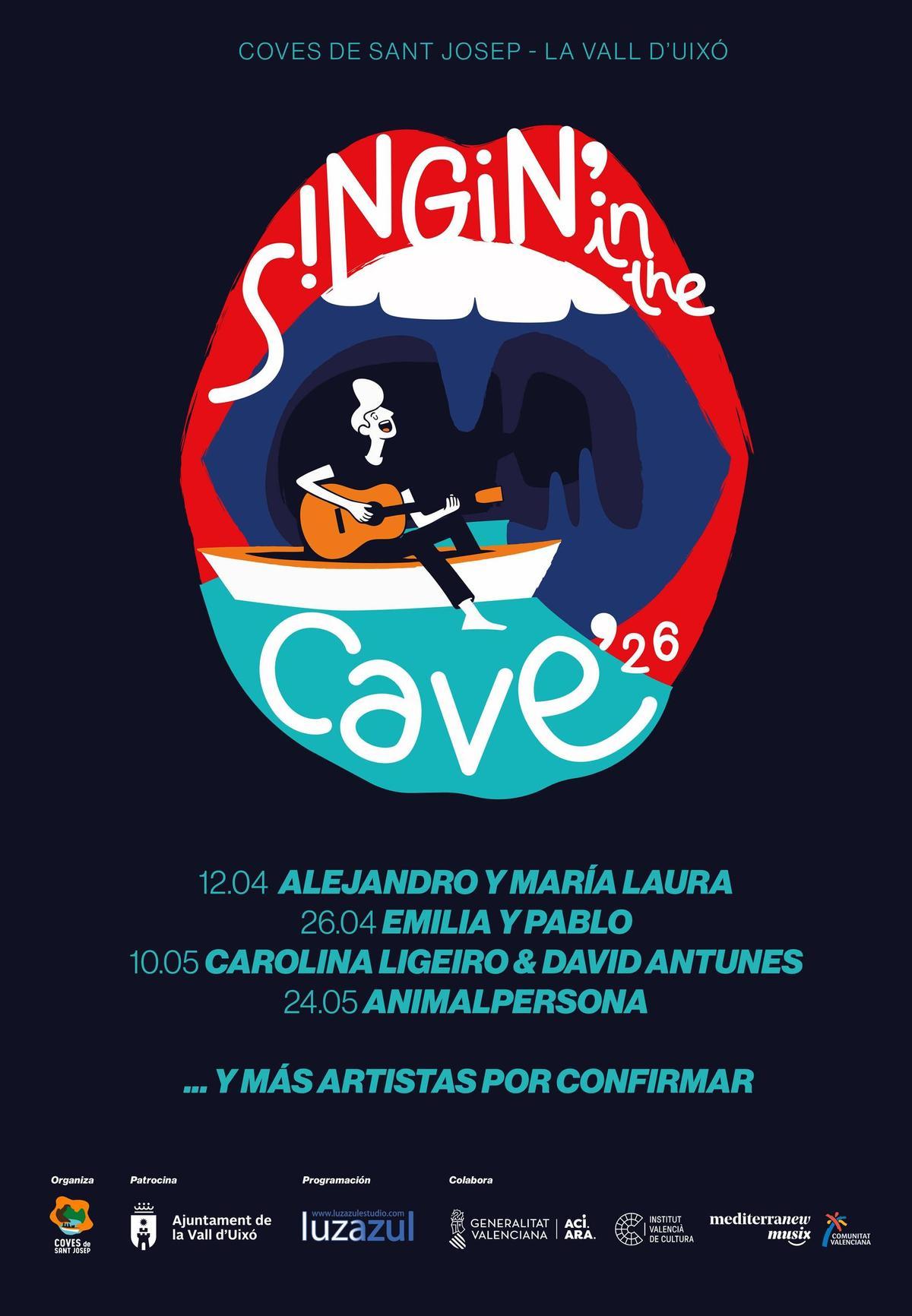 Cartel del Singin' in the Cave 2026 de la Vall d'Uixó.