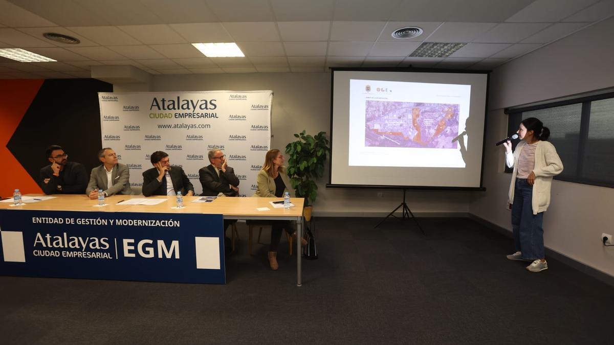 Un momento de la presentación del proyecto de ampliación de Las Atalayas.