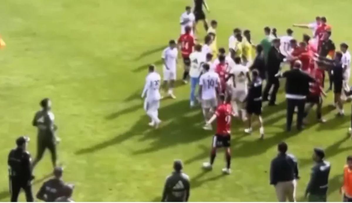 La tangana del final del partido