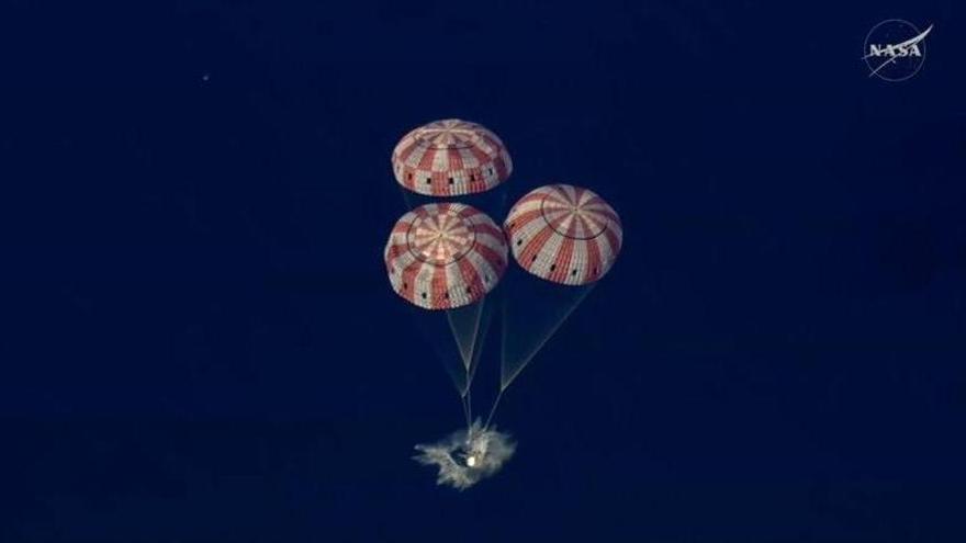 Así ha sido el regreso a la tierra de Artemis II