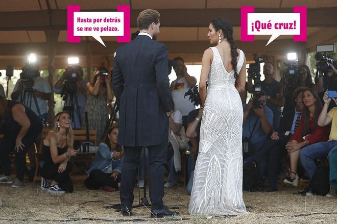 Pilar Rubio y Sergio Ramos en la rueda de prensa por su boda