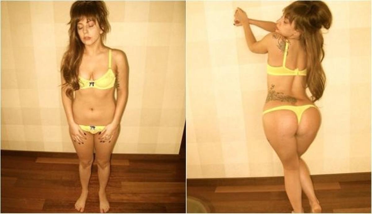 Dues de les imatges publicades per Lady Gaga a la xarxa social Little Monster, aquest dimecres. Dues de les imatges publicades per Lady Gaga a la xarxa social Little Monster, aquest dimecres.