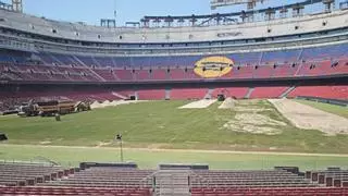 Nuevo sistema para el césped del Spotify Camp Nou