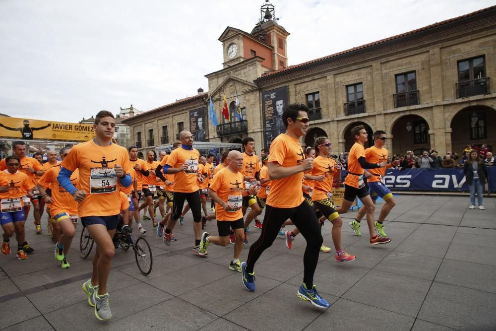 Carrera popular con Javier Gómez Noya, premio "Princesa de Asturias" de los Deportes 2016, en Avilés