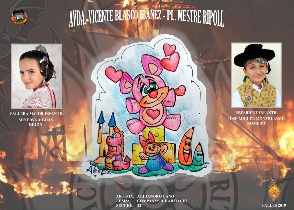 Conoce todos los proyectos de Fallas 2019 en el Marítimo