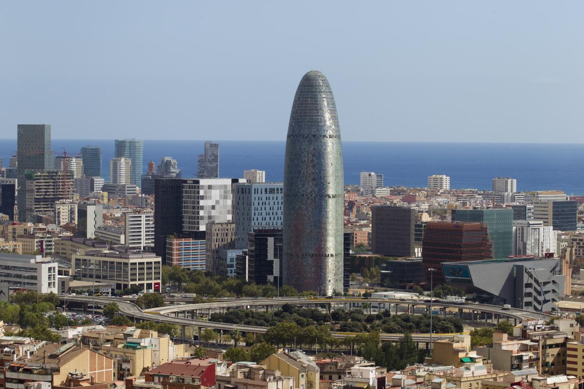 Vistas aéreas del 22@, en Barcelona