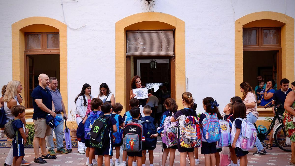 Alumnos en un colegio de Córdoba.