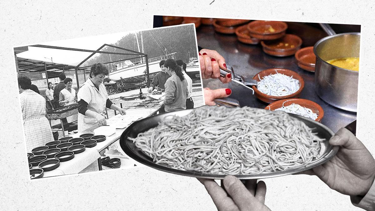 El increíble aumento del precio de una cazuela de angula en Asturias.