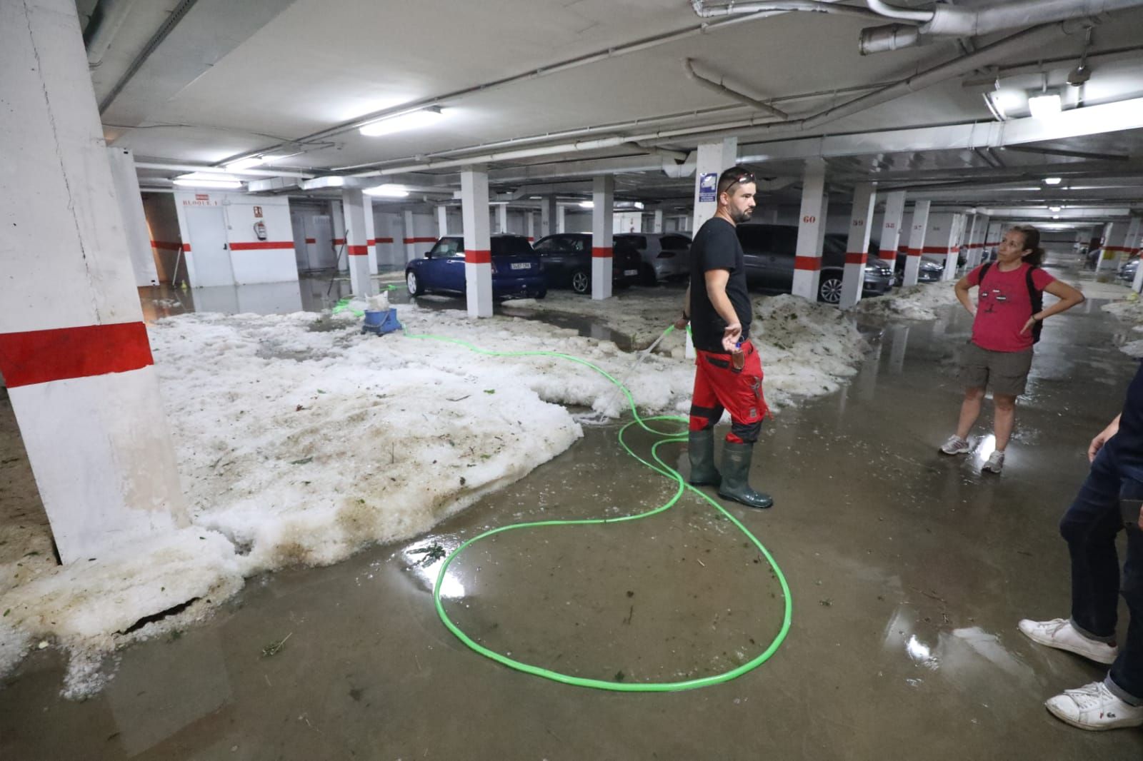 Efectos de la granizada en Andorra