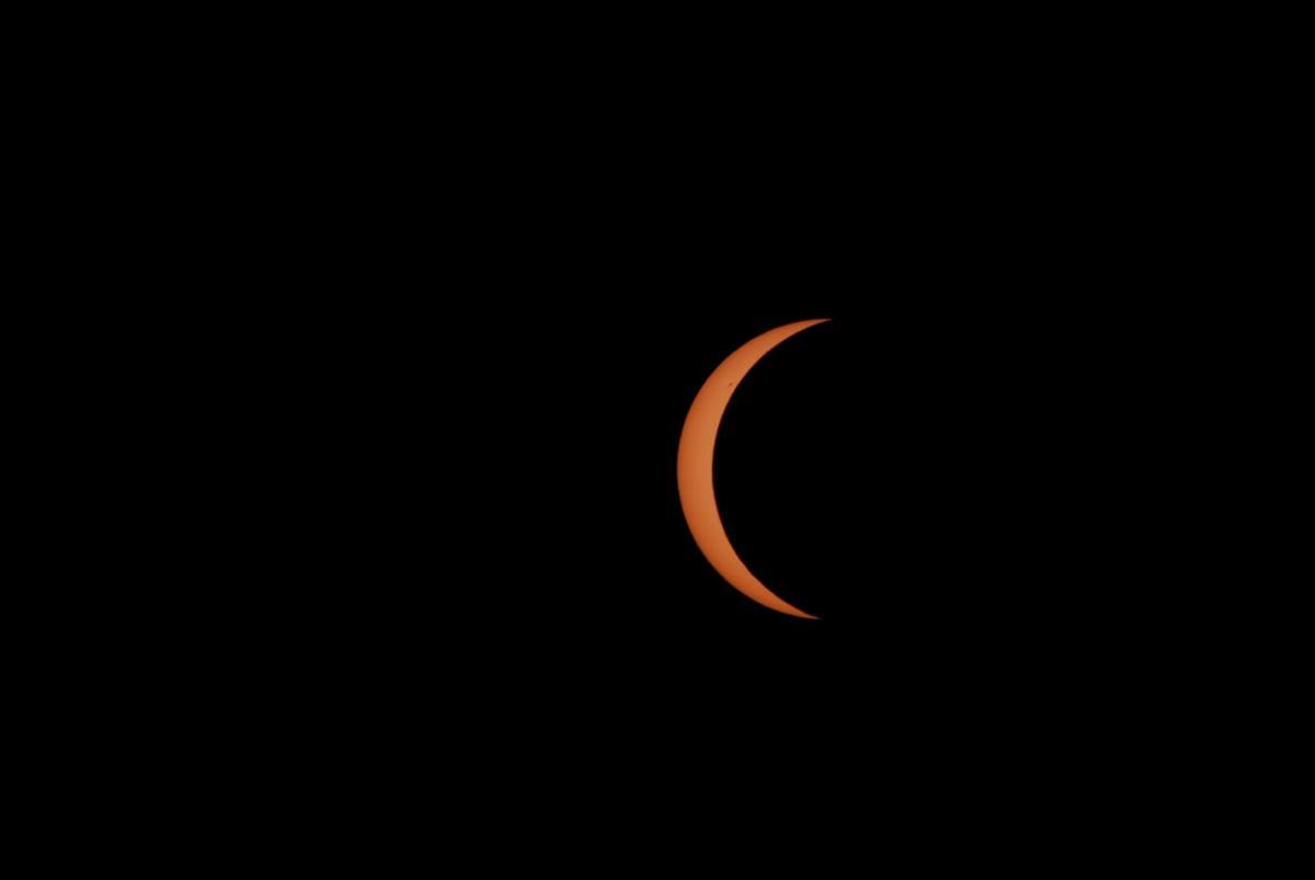 Imagen del eclipse desde Mérida Imagen del eclipse desde Mérida