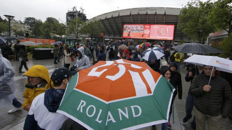 Lluvia en Roland Garros