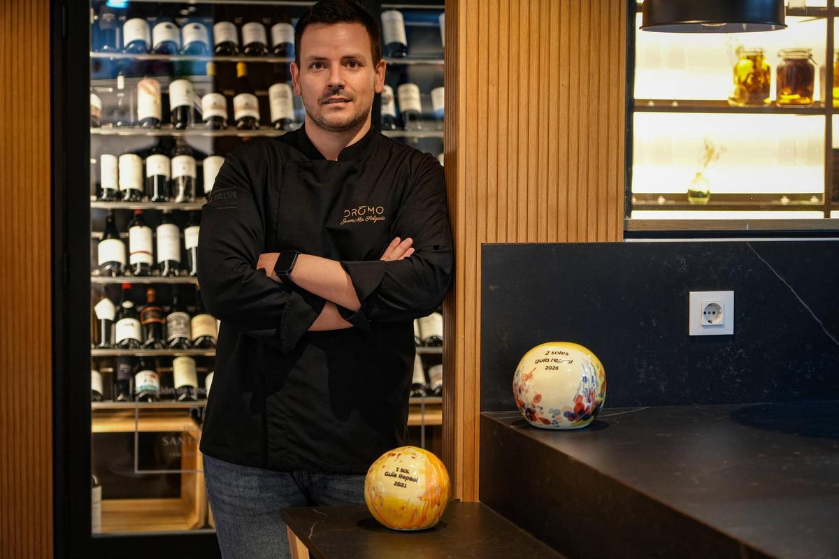 El chef Juan Manuel Salgado en el restaurante Dromo.