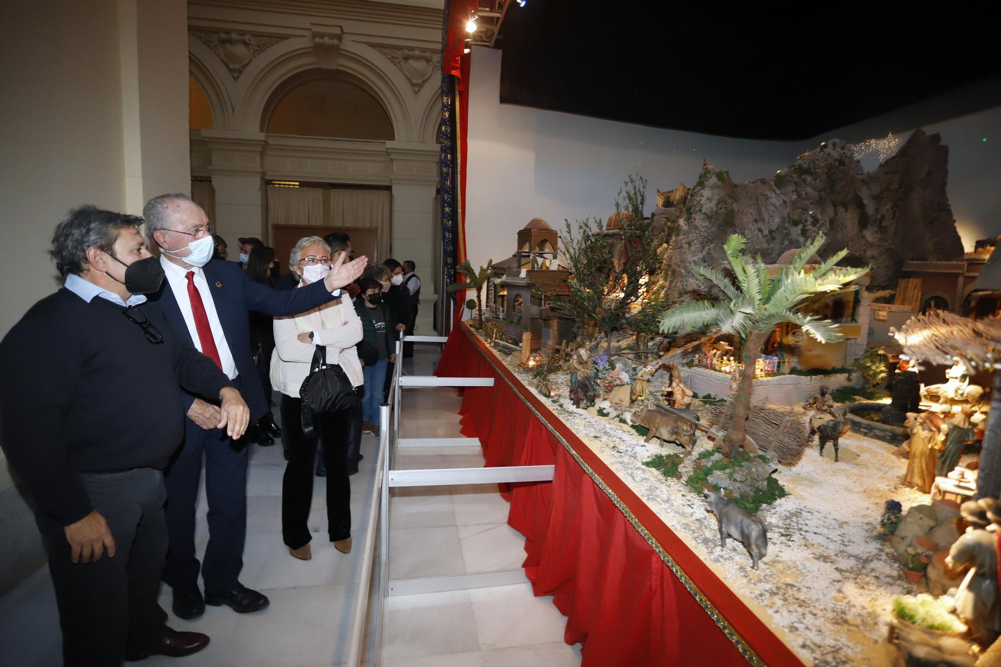 Inauguración de Belén municipal del Ayuntamiento de Málaga