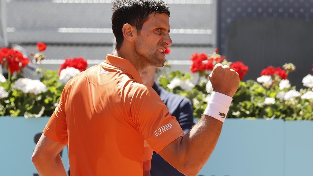 Djokovic celebra el triunfo