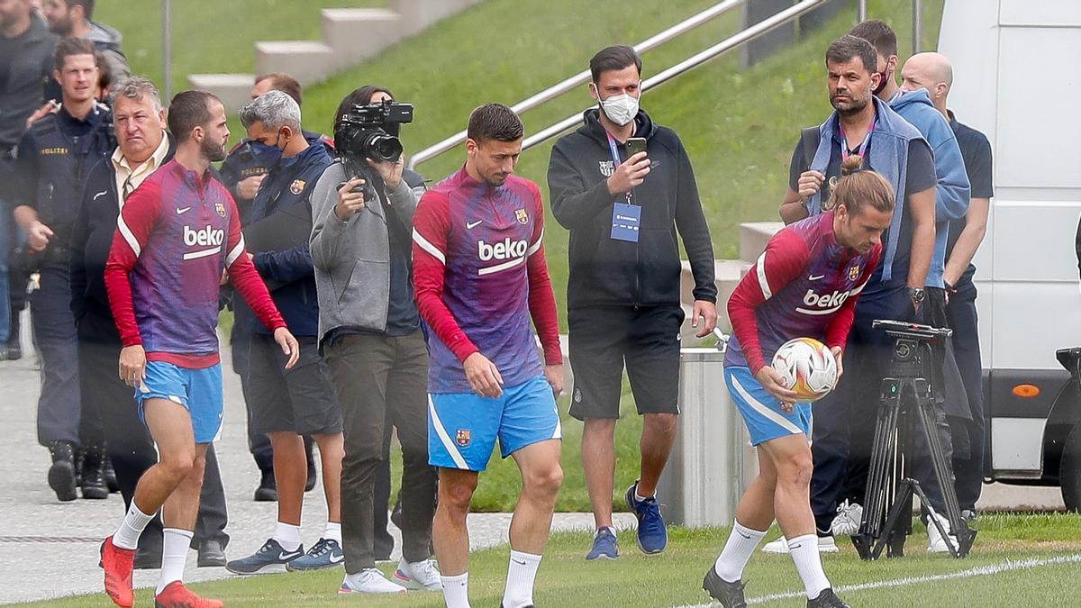 El último entrenamiento del Barça en Salzburgo